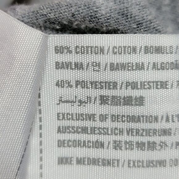 Abercrombie Kids SS Grey Tee Tiger Logo - Size 9/10 - Picture 5 of 5